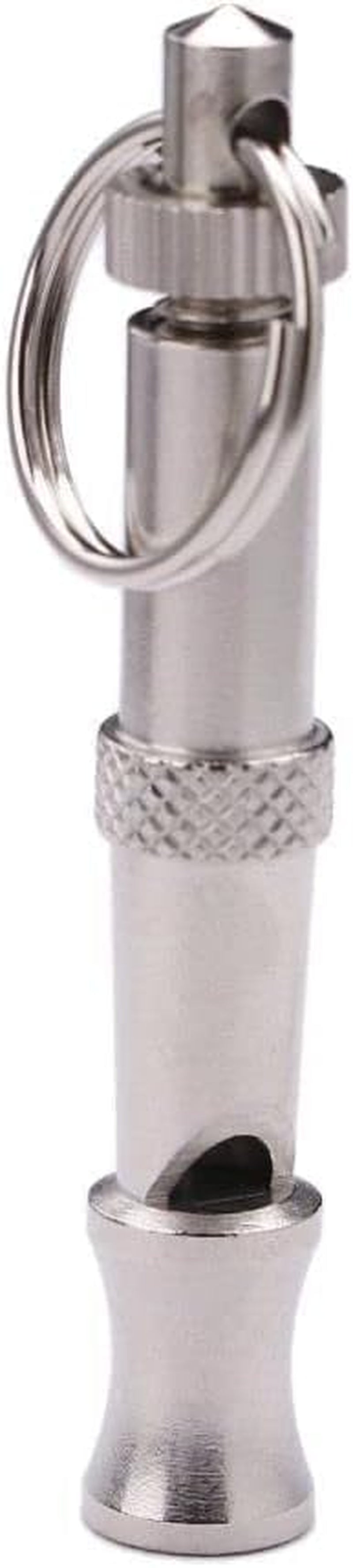 Adjustable Silver Ultrasonic Dog Whistle - Portable Supersonic Whistle for Pet Training and Behavior Aids