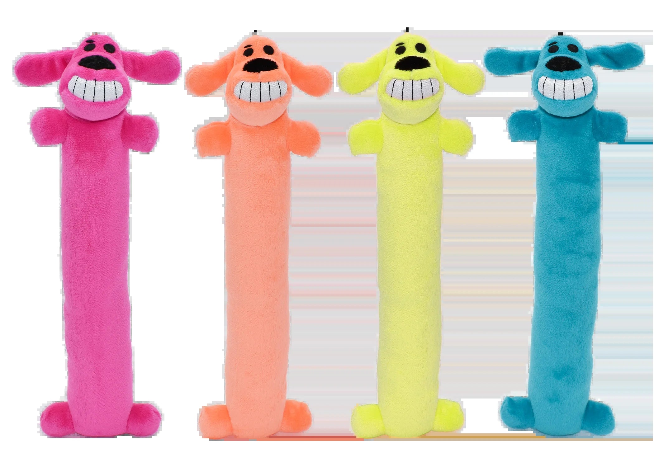 Plush Loofa Dog Toy with Squeaker, 12"