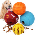 Dog Treat Ball, 4 Pack Interactive Food Dispensing Puppy Puzzle Toy