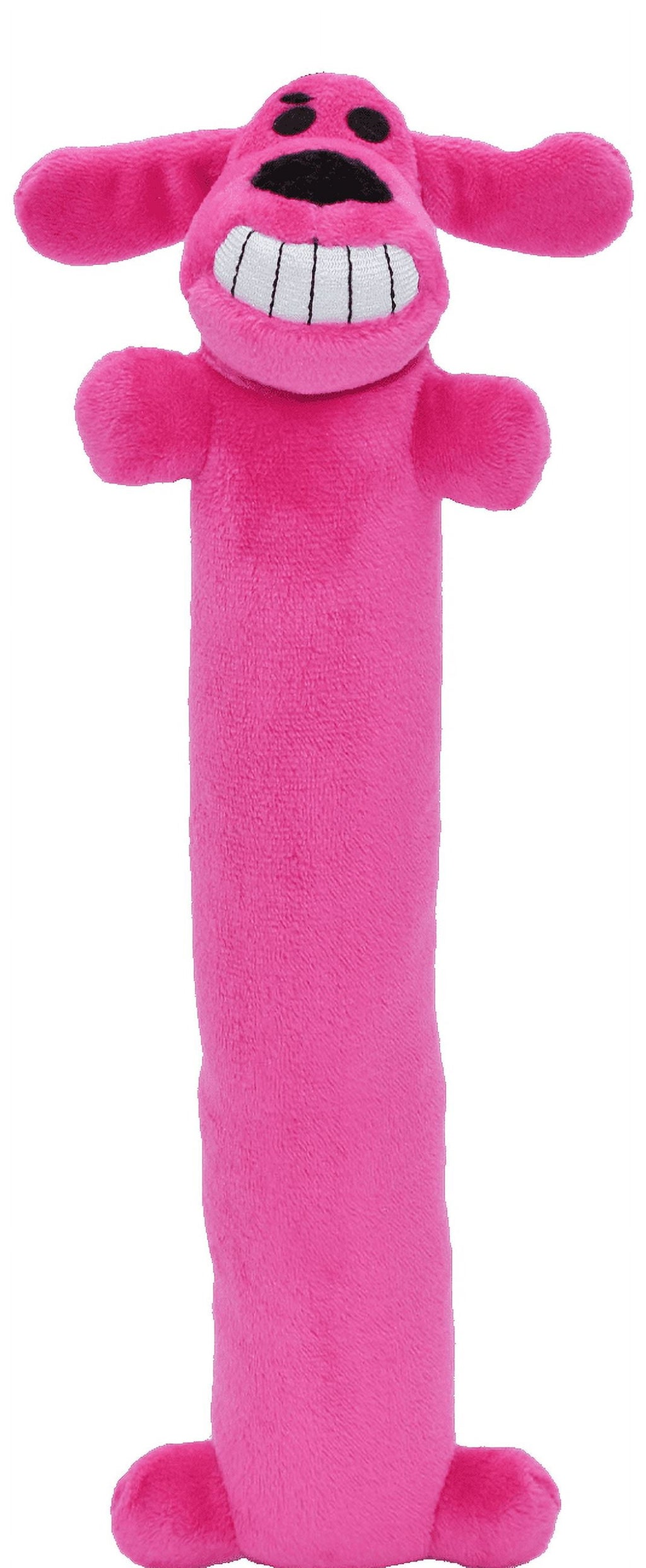 Plush Loofa Dog Toy with Squeaker, 12"