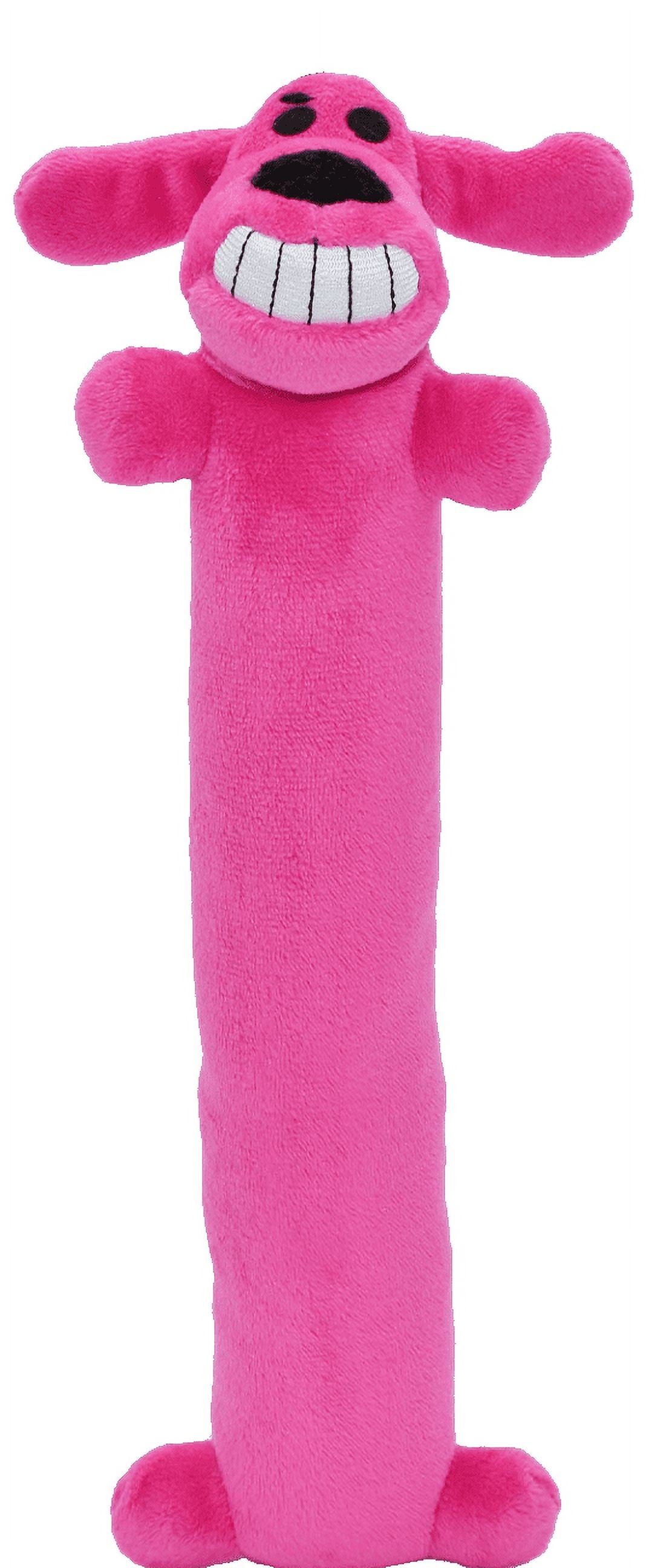 Plush Loofa Dog Toy with Squeaker, 12"