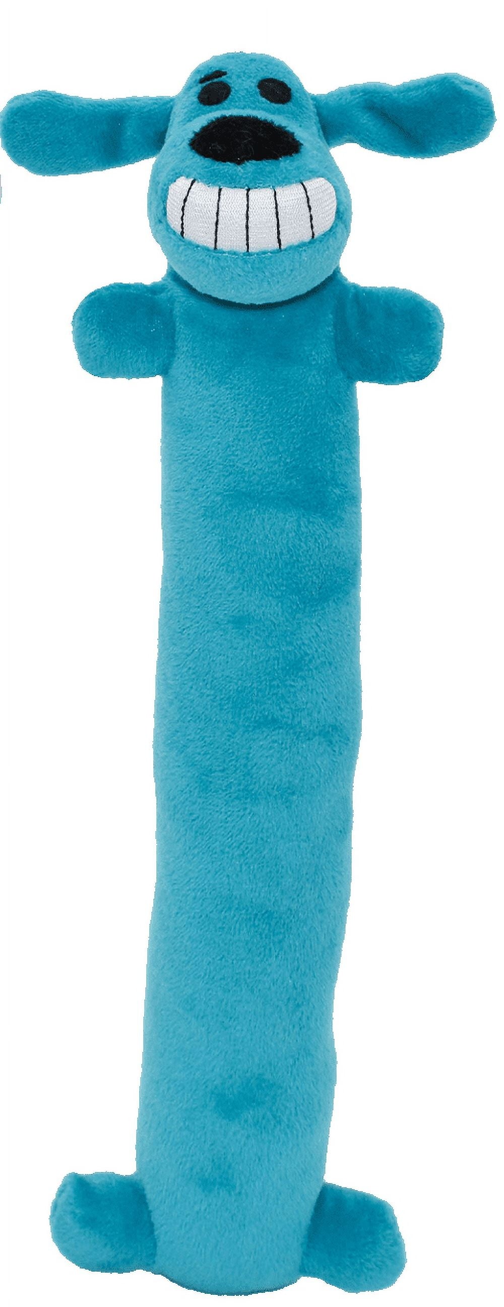 Plush Loofa Dog Toy with Squeaker, 12"