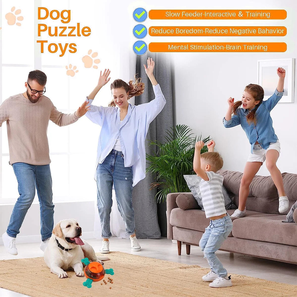 Dog Tumbler Toys, Leaky Food Dog Toy Interactive Puzzle Toys for Training, Dog Chew Toy Pet Supplies